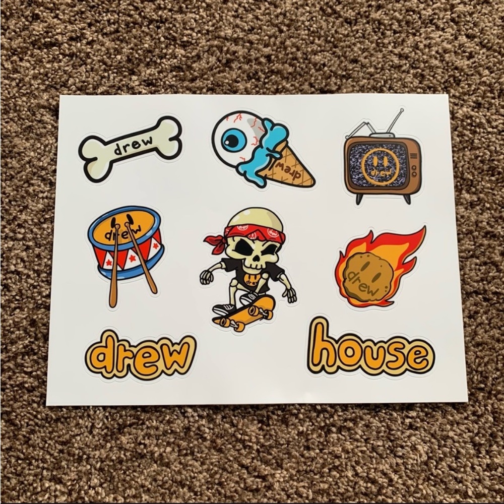 NEW Drew House Justin Bieber Stickers